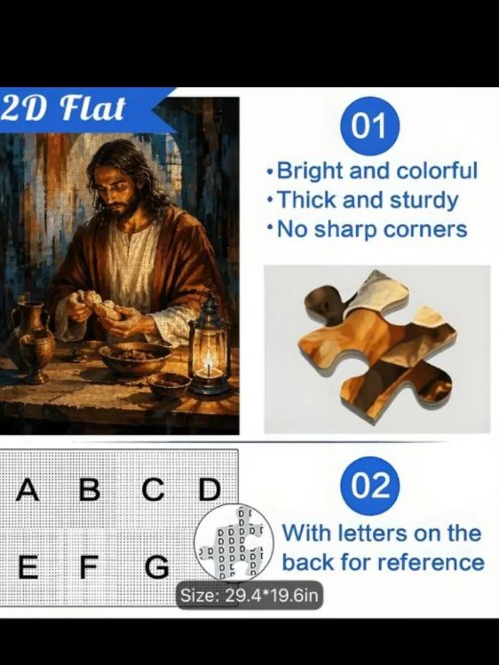 1000pcs Christ Jigsaw Puzzle Suitable for Family Fun, Christian